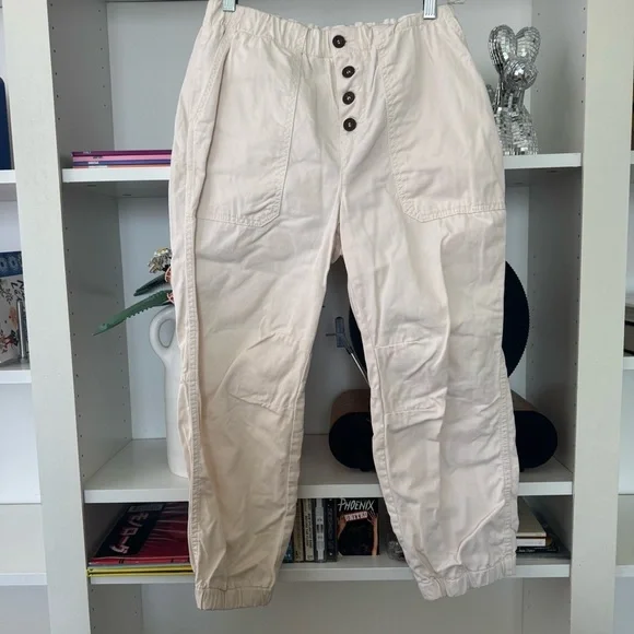 FREE PEOPLE Cadet Pull On Joggers in Almond Buff - Picture 5 of 11